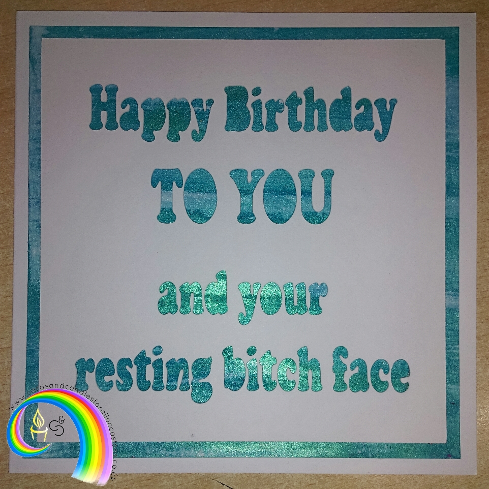 Handcrafted 6x6" Greeting Card - Birthday (2)